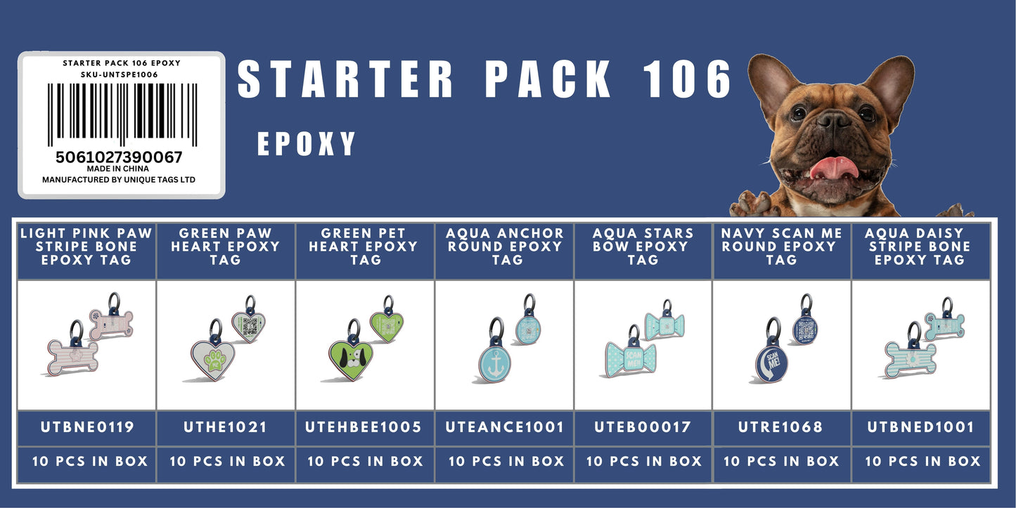 Starter Pack 106 Epoxy Tags