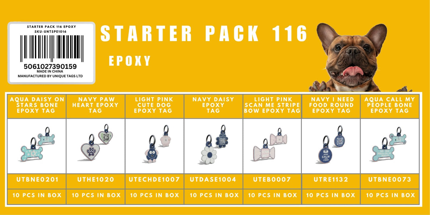 Starter Pack 116 Epoxy Tags
