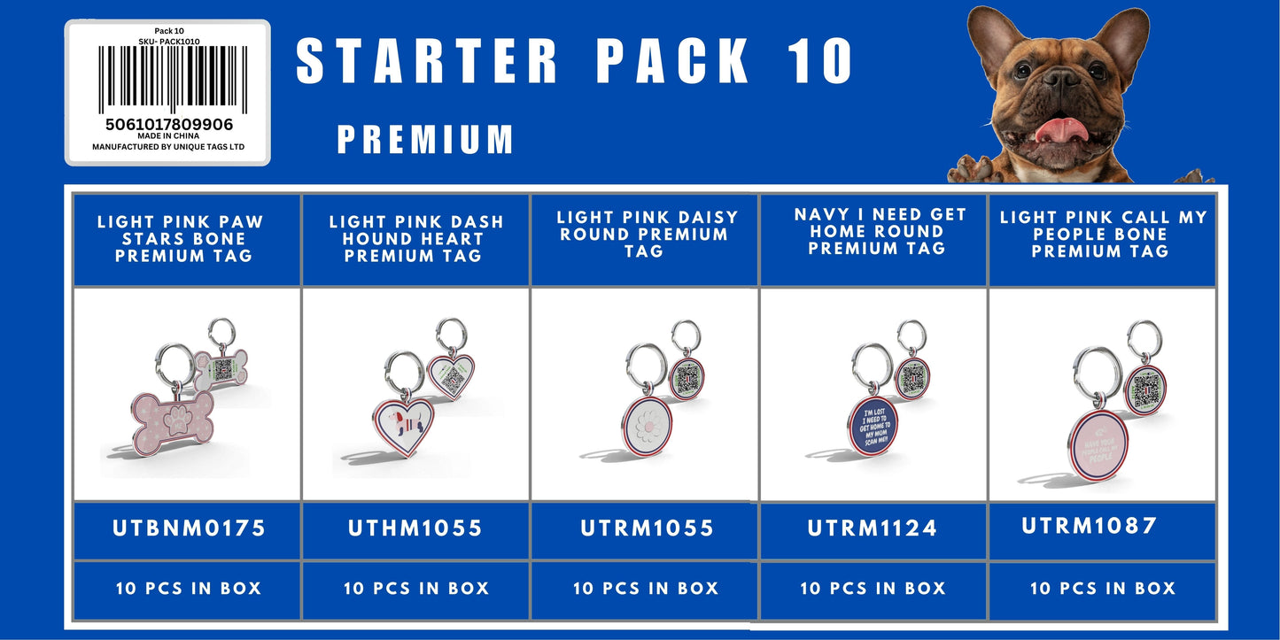 Starter Pack 10 Premium Tags