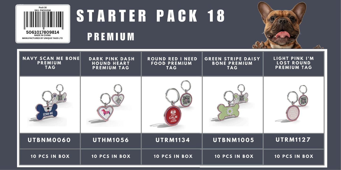 Starter Pack 18 Premium Tags