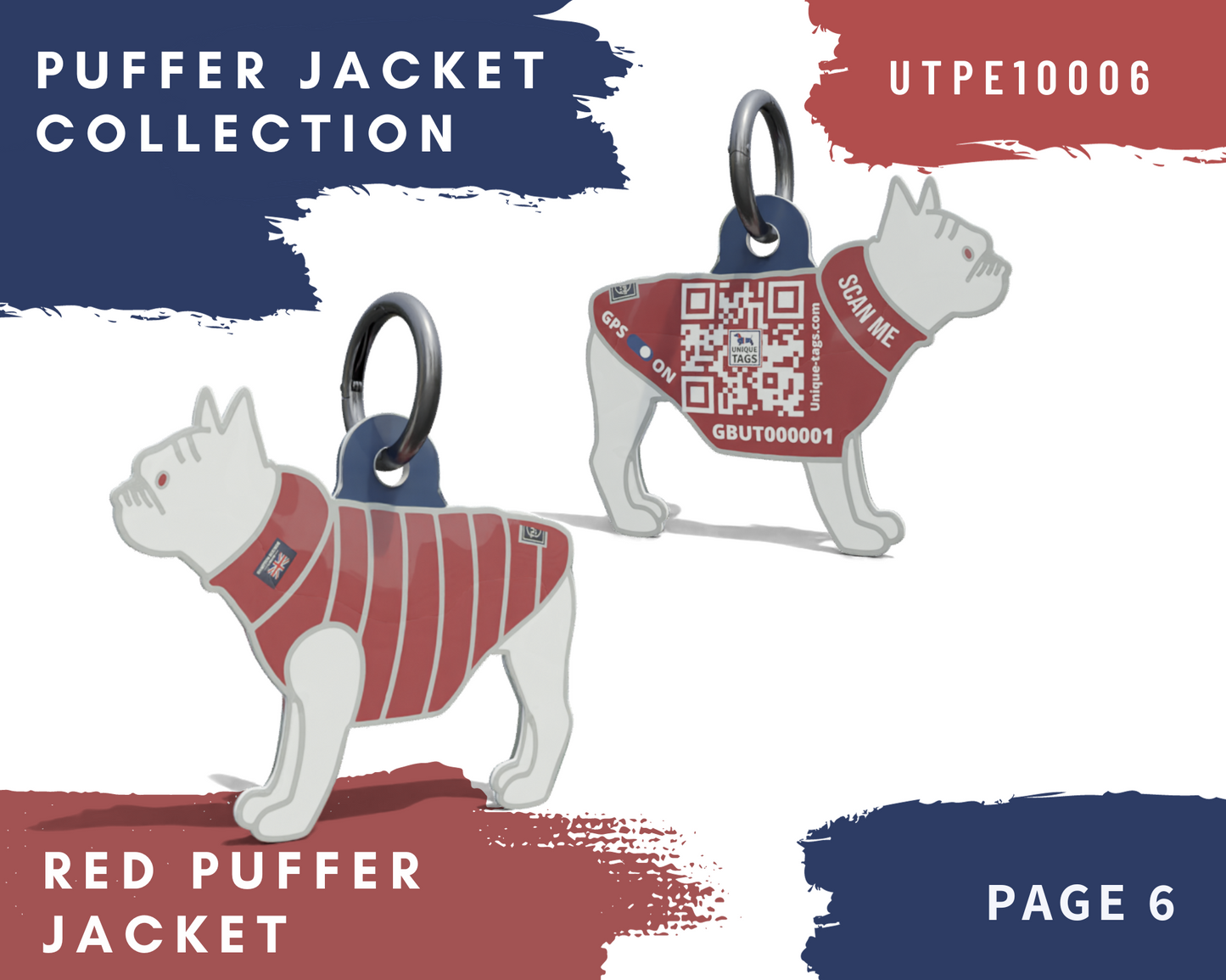 Red and Grey Reversible Puffer Jacket